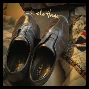 Cole haan nike air stylish trainers in dark choc